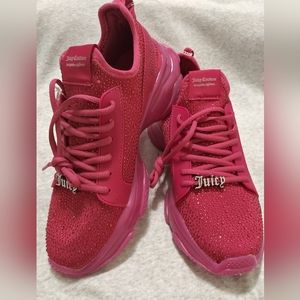 Juicy Couture Rhinestones Pink Sneakers Size 10